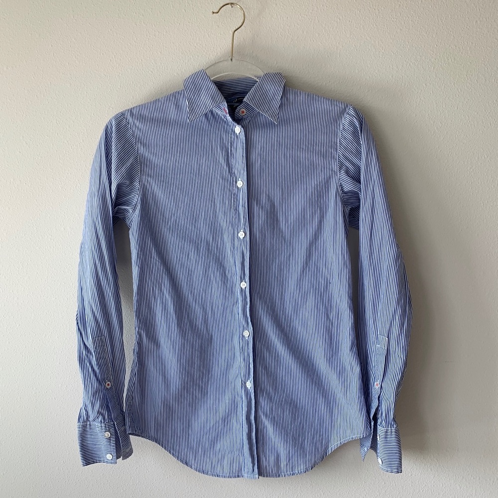 Gap fitted stripe button down shirt
